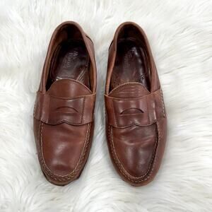 Allen Edmonds Brookwood Brown Tassel Loafers Mens 8 USA 08999 Preppy Casual Allen Edmonds Brookwood Brown Tassel Loafers Mens 8 USA  main image 4